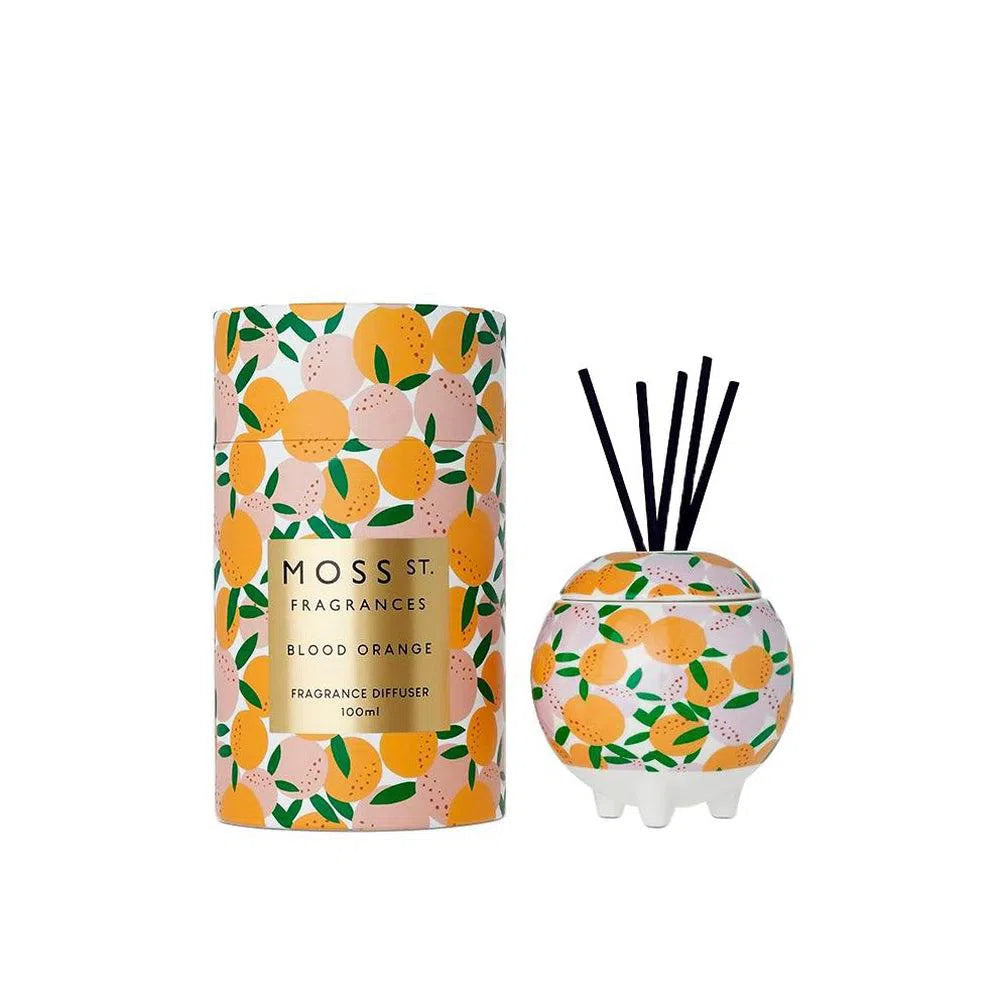 Blood Orange By Moss St Ceramic 100ml Diffuser-Candles2go