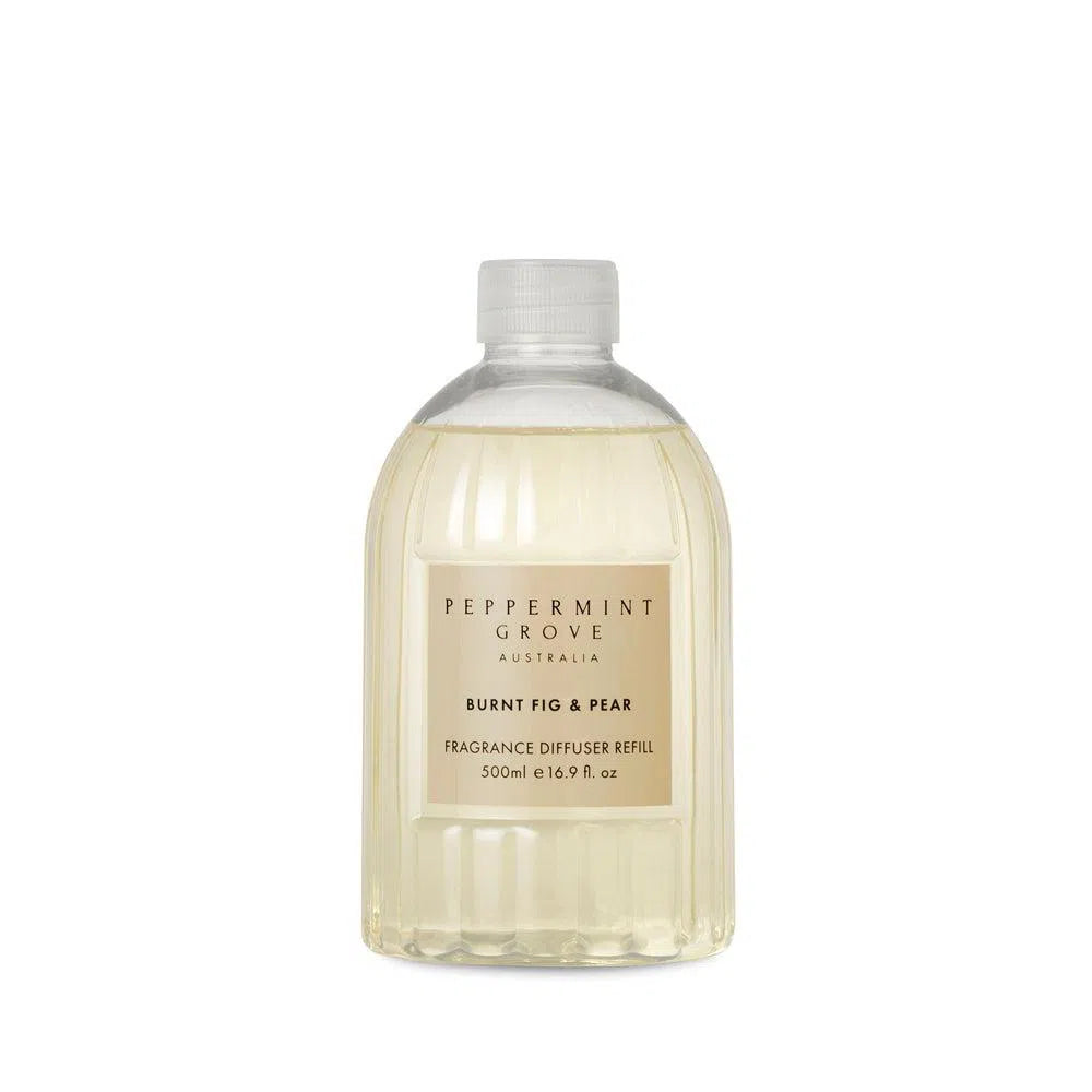 Burnt Fig and Pear Diffuser Refill 500ml by Peppermint Grove-Candles2go