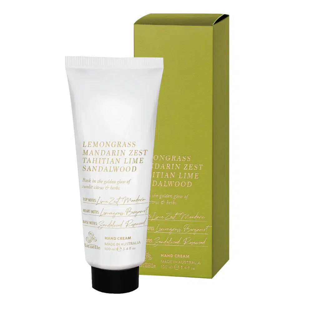 Christmas 2024 Lemongrass, Mandarin Zest, Tahitian Lime & Sandalwood Hand and Nail Cream 100ml by Urban Rituelle-Candles2go