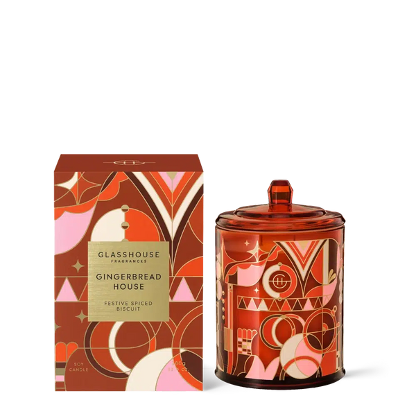 Christmas Limited Edition Gingerbread House 380g Candle by Glasshouse Fragrances-Candles2go