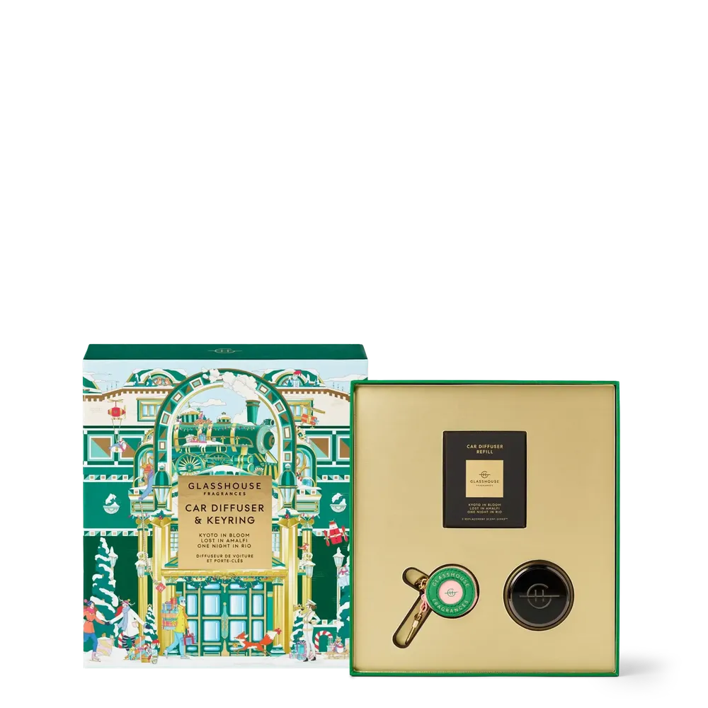 Christmas Limited Edition Glasshouse Car Diffuser & Keyring Gift Set 2025