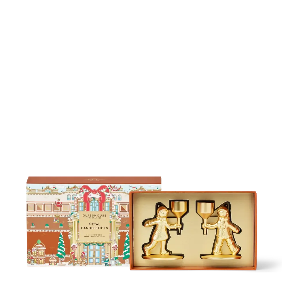 Christmas Limited Edition Glasshouse Metal Candlestick Holders 2025-Candles2go