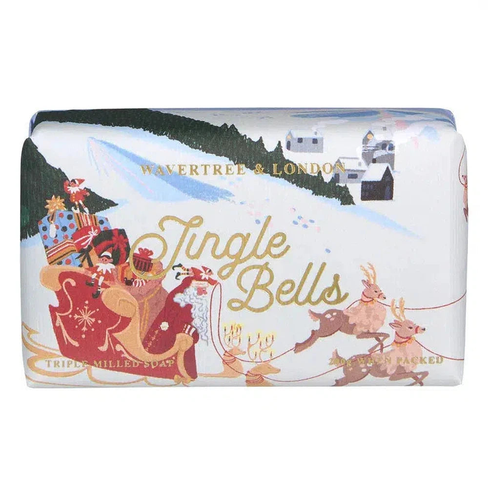 Christmas Limited Edition Jingle Bells 200g Soap by Wavertree and London Australia-Candles2go