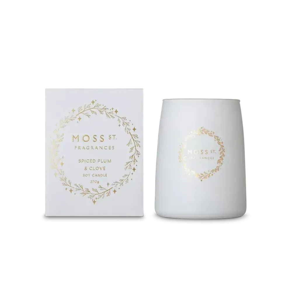 Christmas Limited Edition Moss St Spiced Plum & Clove 370g Candle 2025-Candles2go