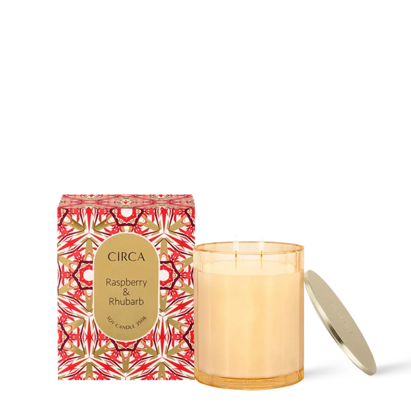 Christmas Limited Edition Raspberry & Rhubarb 350g Candle by Circa-Candles2go