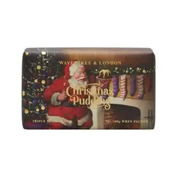 Christmas Limited Edition Wavertree & London Christmas Pudding 200g Soap Bar 2025-Candles2go