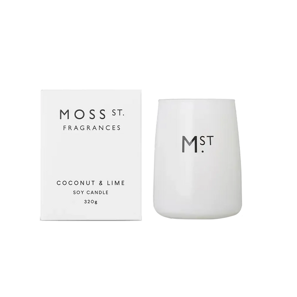 Coconut and Lime 320g Candle by Moss St Fragrances-Candles2go