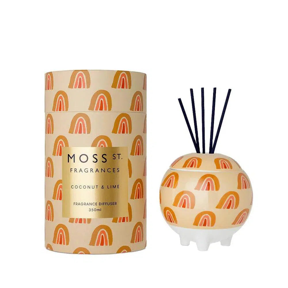 Coconut and Lime 350ml Diffuser by Moss St Ceramic-Candles2go