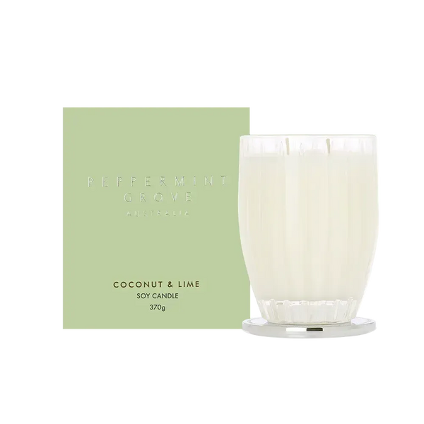 Coconut and Lime 370g Candle by Peppermint Grove-Candles2go