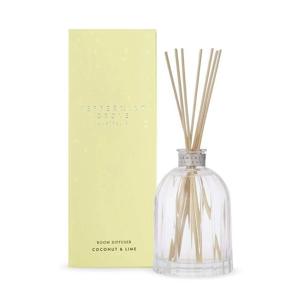 Coconut and Lime Diffuser 350ml by Peppermint Grove-Candles2go