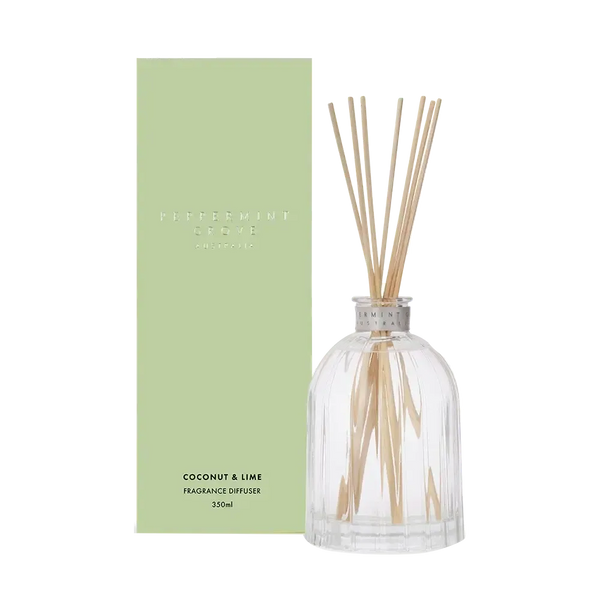 Coconut and Lime Diffuser 350ml by Peppermint Grove-Candles2go