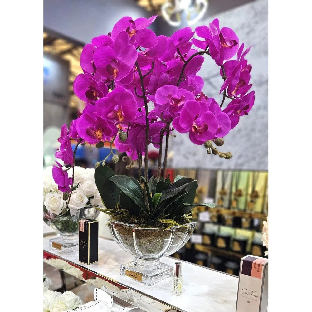 Cote Noire Centre Piece Tall Purple Orchids CP009-Candles2go