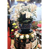 Cote Noire Luxury Giant Ceramic Vase White Orchids GO01