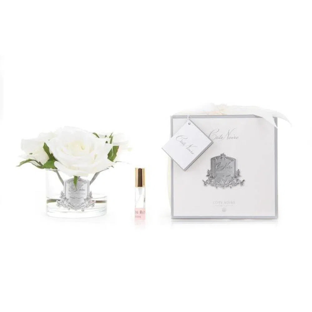 Cote Noire Perfumed Natural Touch Five Roses Clear Ivory White Gmr61-Candles2go