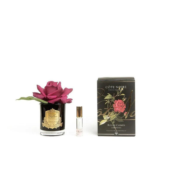 Cote Noire Perfumed Natural Touch Single Rose Black Carmine Red Gmrb04-Candles2go