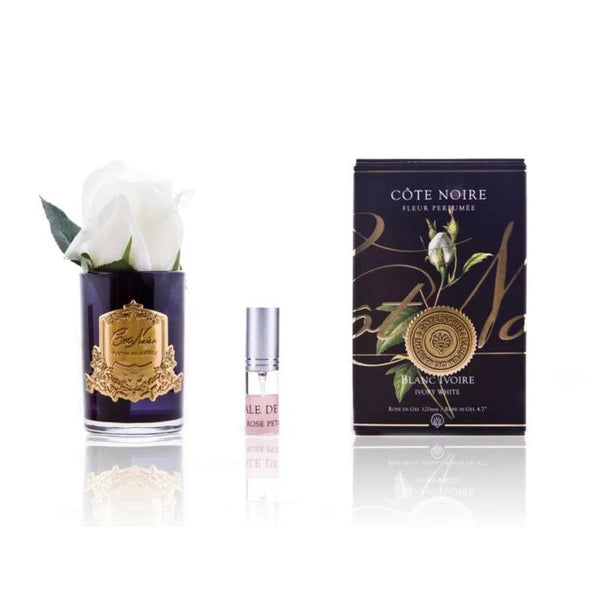 Cote Noire Perfumed Rose Bud Black Ivory White Gmrb41-Candles2go