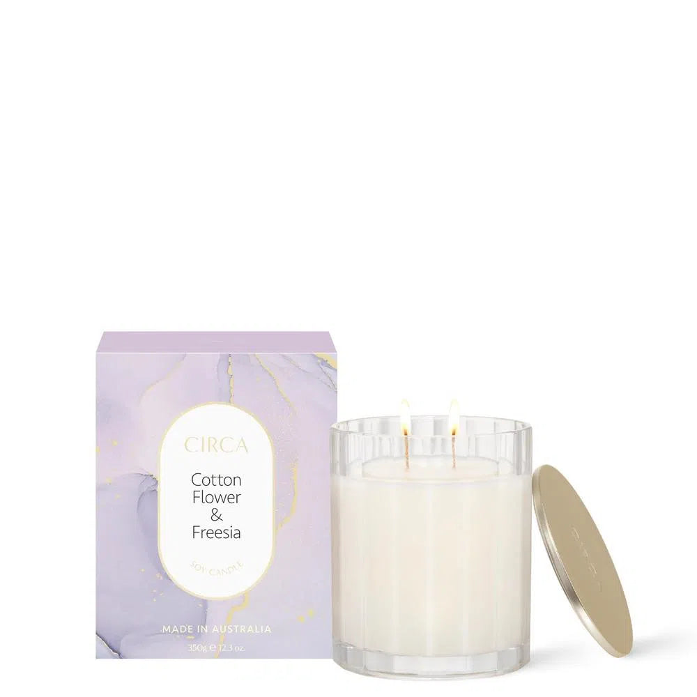 Cottonflower and Freesia 350g Candle by Circa-Candles2go
