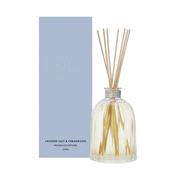 Crushed Salt and Cedarwood 350ml Diffuser by Peppermint Grove-Candles2go