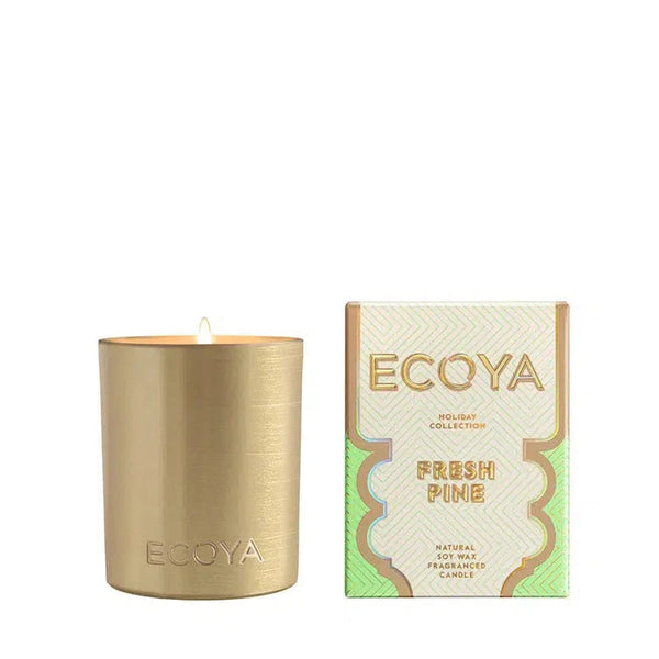 Ecoya Fresh Pine Mini Goldie 105g Candle Limited Edition Christmas 2024-Candles2go