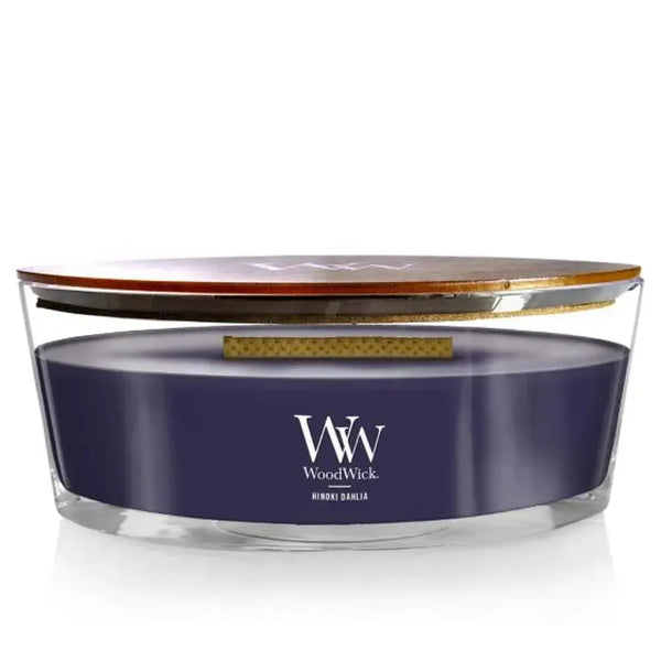 Ellipse Hinoki Dahlia 453g Candle by Woodwick Candles-Candles2go