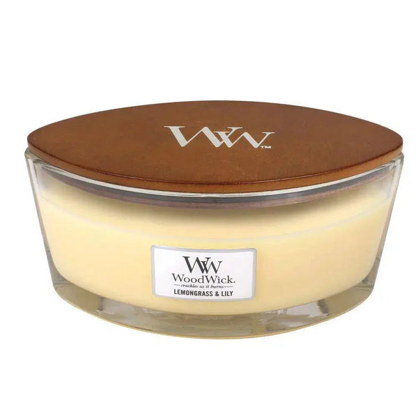 Ellipse Lemongrass and Lily 453g Candle by Woodwick Candles-Candles2go