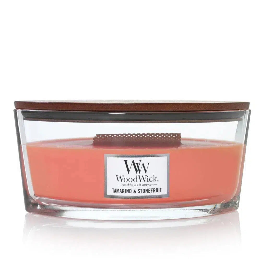 Ellipse Tamarind and Stonefruit 453g Candle by Woodwick-Candles2go