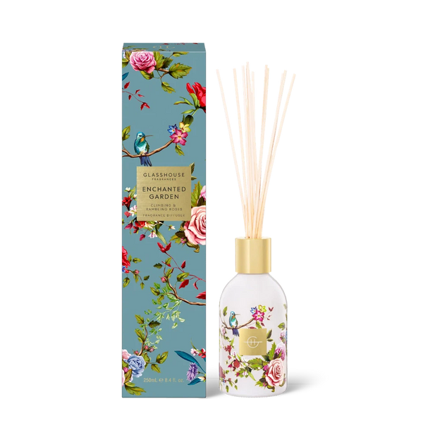 Enchanted Garden 250ml Limited Edition Diffuser by Glasshouse Fragrances-Candles2go