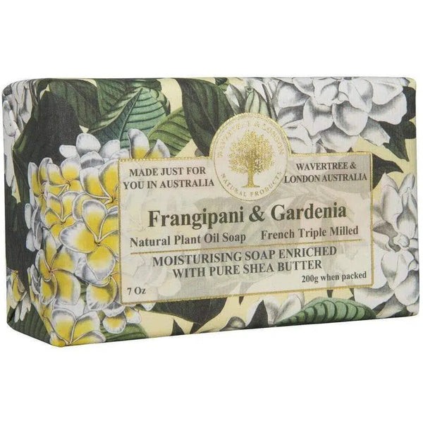 Frangipani and Gardenia Soap 200g by Wavertree and London-Candles2go