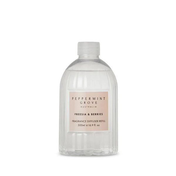 Freesia and Berries Diffuser Refill 500ml by Peppermint Grove-Candles2go