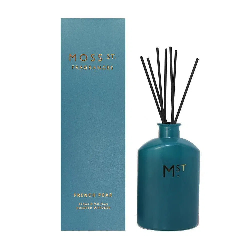 Moss St Fragrances with beautiful Apothecary Diffusers and Candles