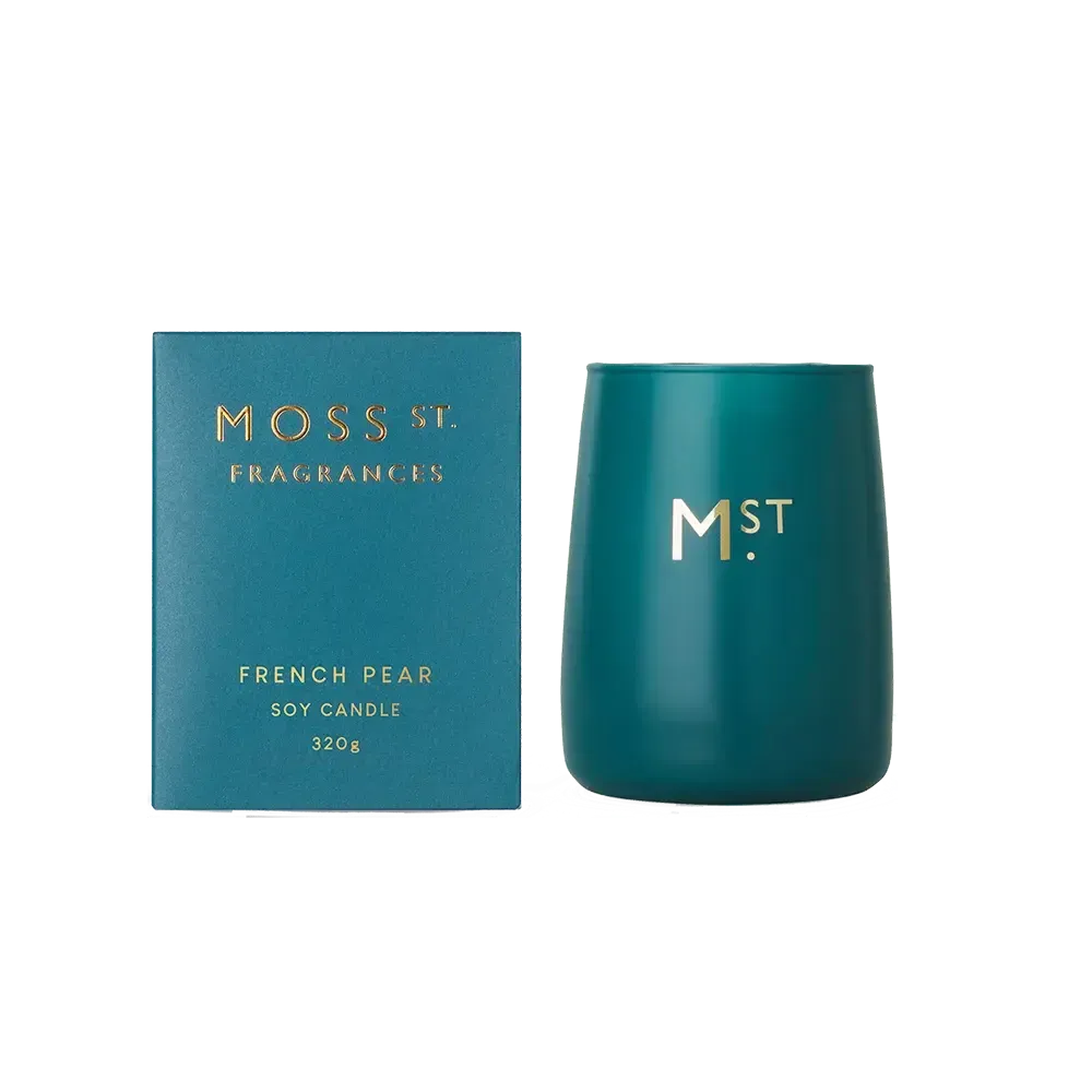 French Pear 320g Candle by Moss St Fragrances-Candles2go