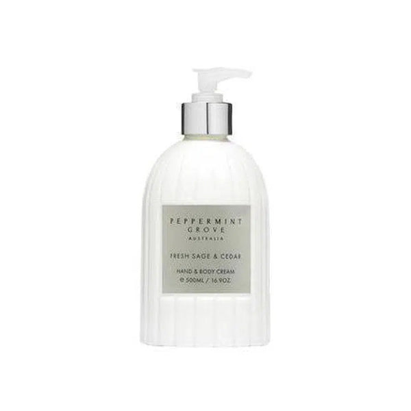 Fresh Sage & Cedar Hand & Body Lotion 500ml By Peppermint Grove-Candles2go