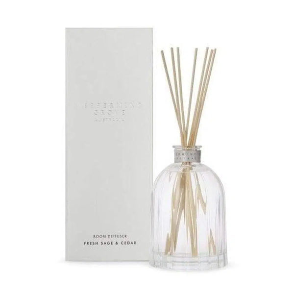 Fresh Sage and Cedar Diffuser 350ml by Peppermint Grove-Candles2go