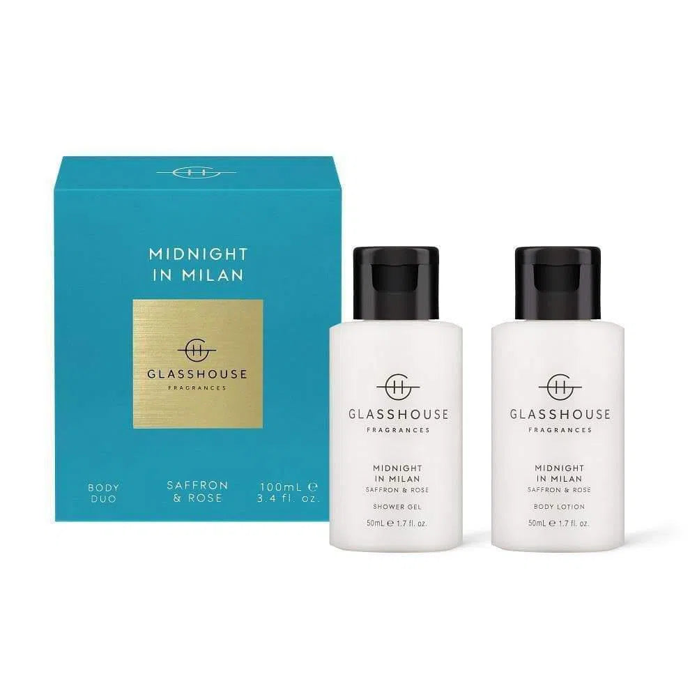 Glasshouse 50ml Midnight in Milan Duo 1 x Shower Gel and 1 Body Lotion-Candles2go