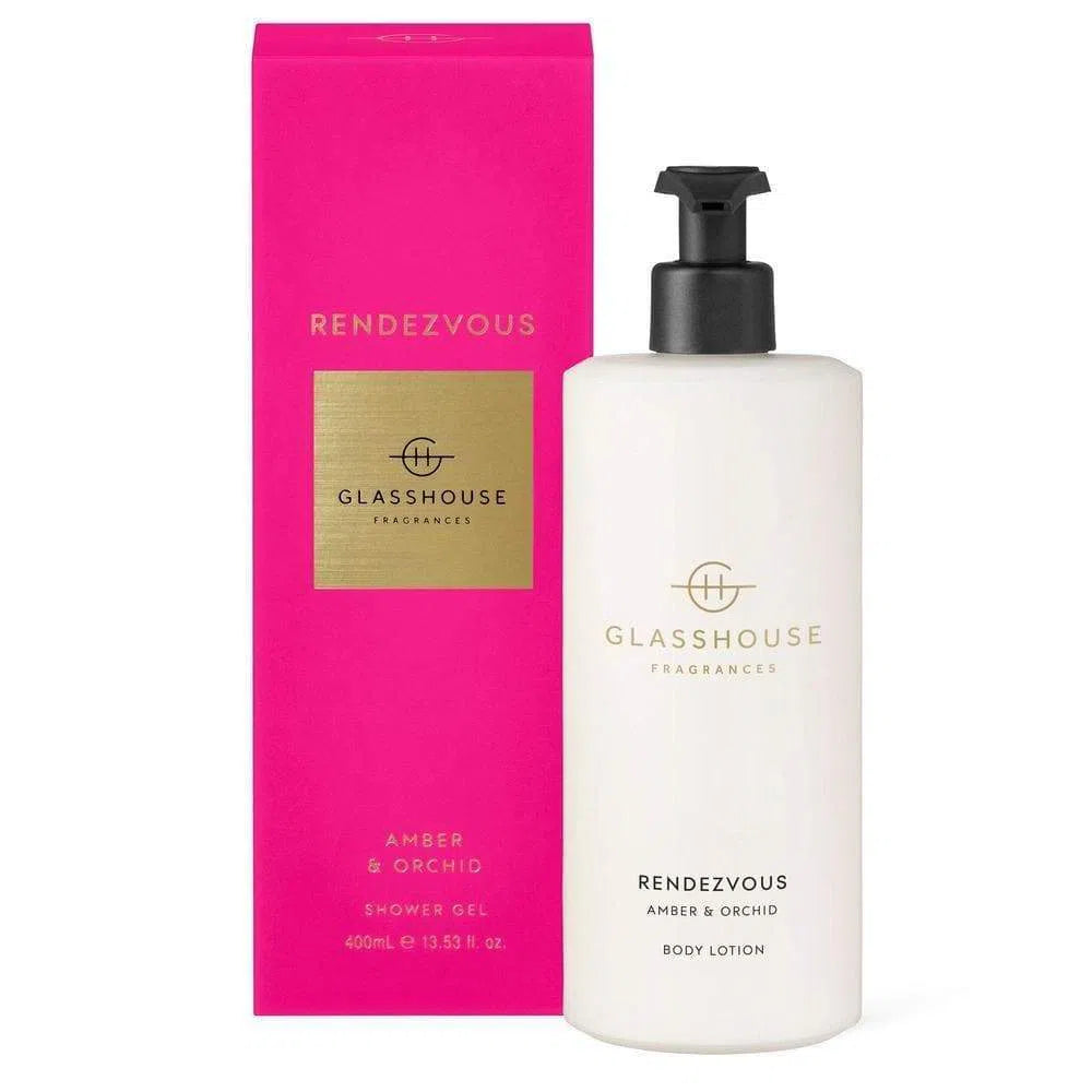 Glasshouse Body Lotion 400ml Rendezvous-Candles2go