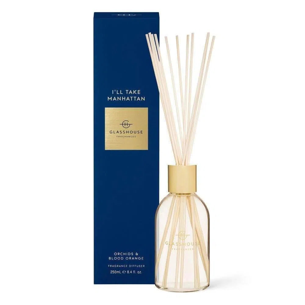 Glasshouse Reed Diffuser 250ml Take Manhattan-Candles2go