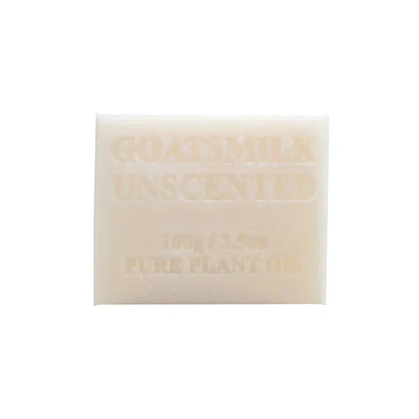 Goatsmilk Unscented Pure Plant Oil 100g Soap by Wavertree & London-Candles2go