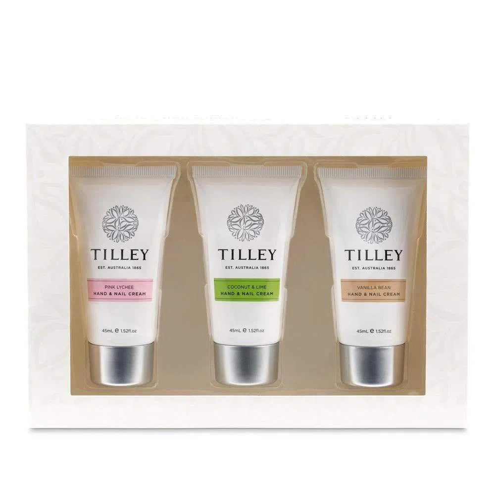 Gourmet Hand and Nail Cream Trio Gift Set 3x45ml By Tilley Australia-Candles2go
