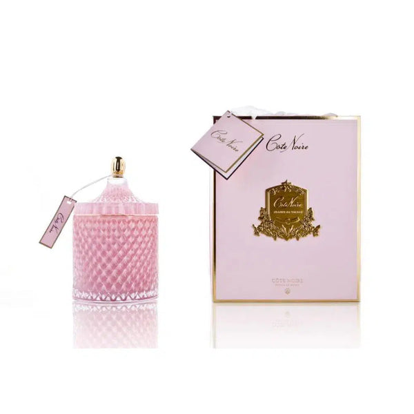 Grand Pink Art Deco Candle Pink Champagne Cote Noire-Candles2go
