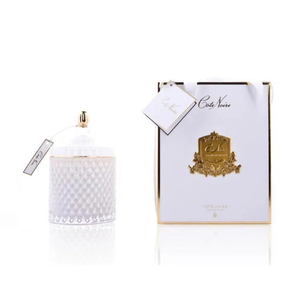 Grand White Art Deco Candle by Cote Noire - GML45007-Candles2go