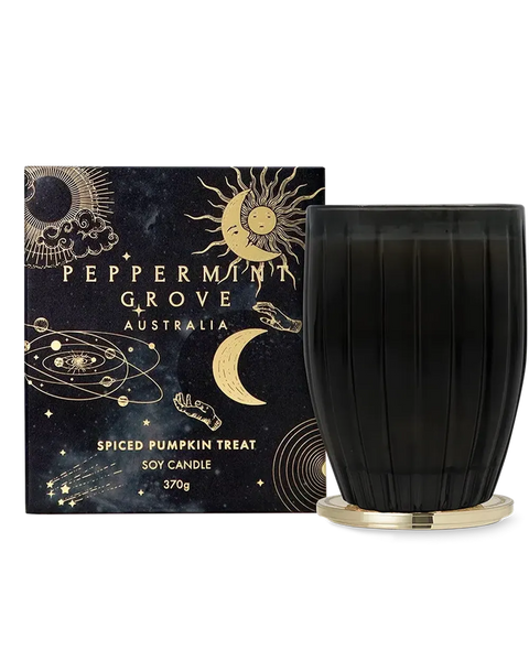 Halloween Limited Edition Peppermint Grove Spiced Pumpkin Treat 370g Candle 2025-Candles2go