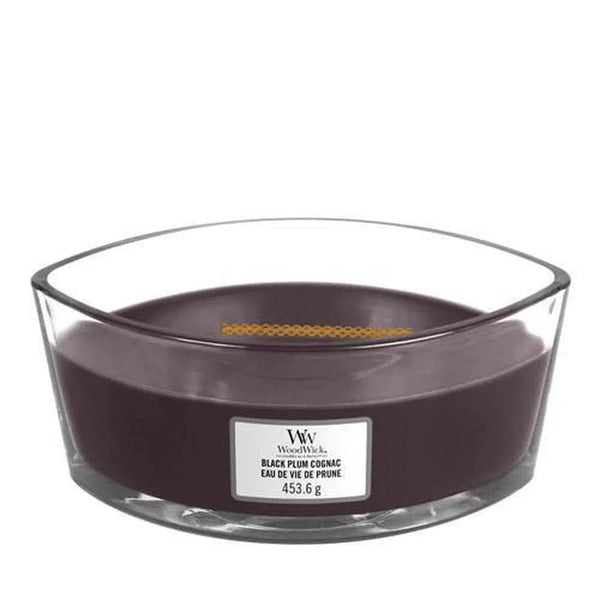 Hearthwick Black Plum Cognac 453g Candle Woodwick Candles-Candles2go