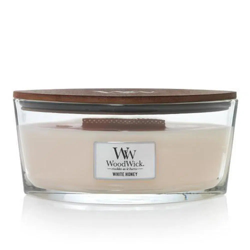 Hearthwick White Honey 453g Candle Woodwick Candles-Candles2go