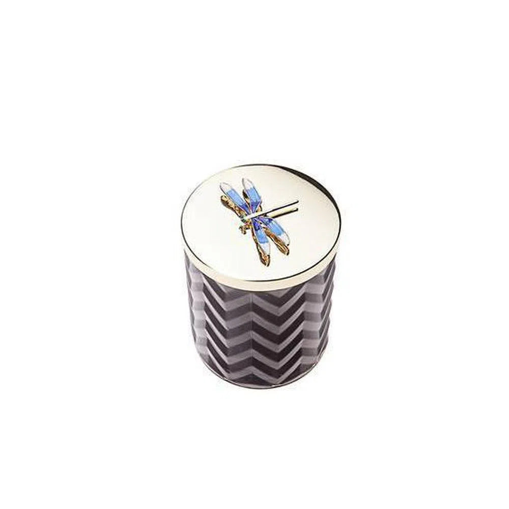 Herringbone 600g Candle with Scarf Dragonfly by Cote Noire-Candles2go