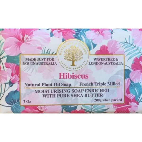 Hibiscus Soap 200g by Wavertree and London Australia-Candles2go