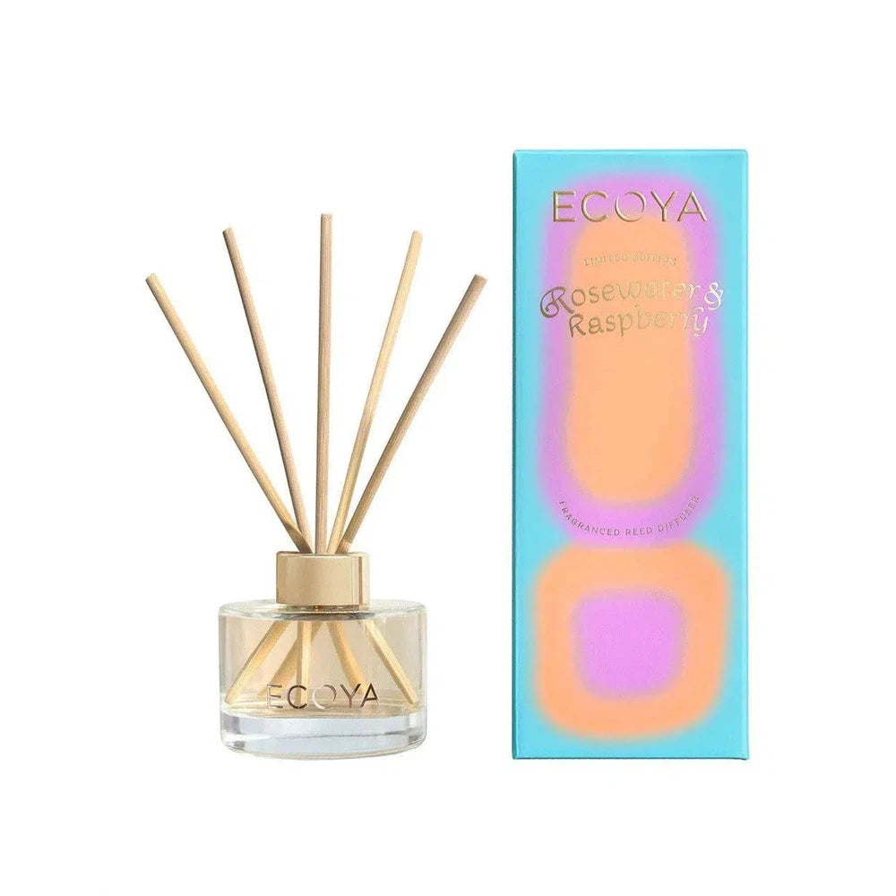 High Summer Limited Edition Rosewater & Raspberry 50ml Mini Diffuser by Ecoya-Candles2go