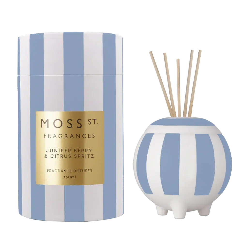 Juniper Berry & Citrus Spritz 350ml Ceramic Diffuser by Moss St Ceramics-Candles2go