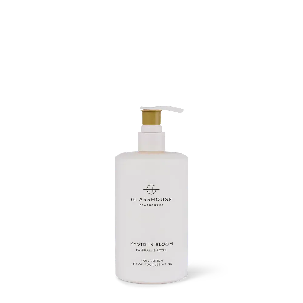 Kyoto In Bloom 450ml Hand Lotion by Glasshouse Fragrances-Candles2go