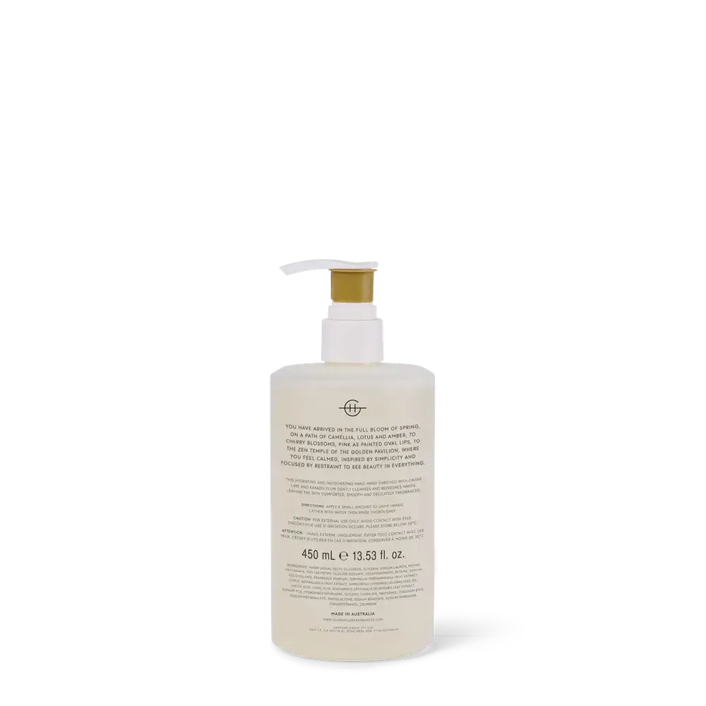 Kyoto In Bloom 450ml Hand Wash by Glasshouse Fragrances-Candles2go