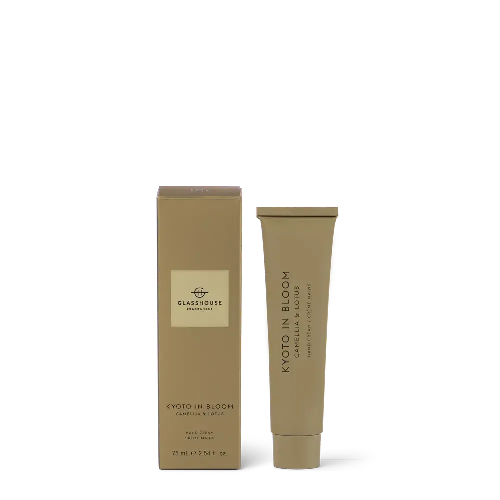 Kyoto In Bloom 75ml Hand Cream by Glasshouse Fragrances-Candles2go